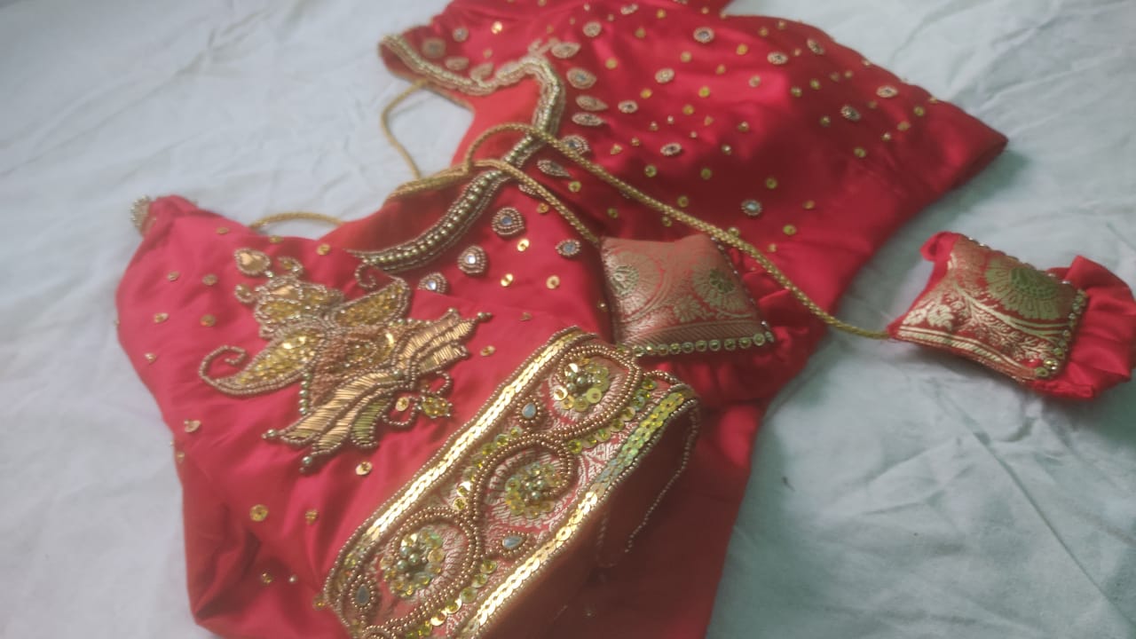 Zardozi Work Round Neck Blouse - Dailybuyys