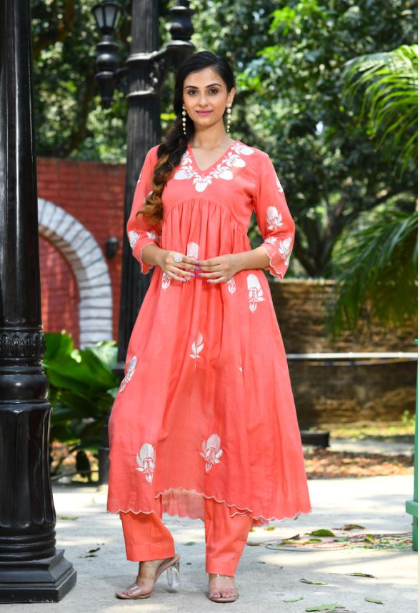 Indo Western Tunic-Pant Set - Dailybuyys