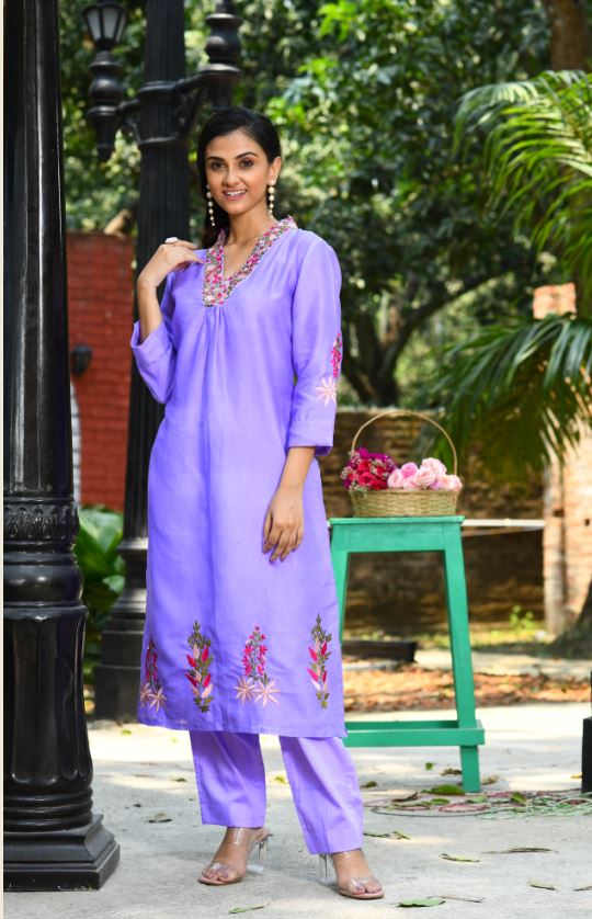 Indo Western Tunic-Pant Set - Dailybuyys