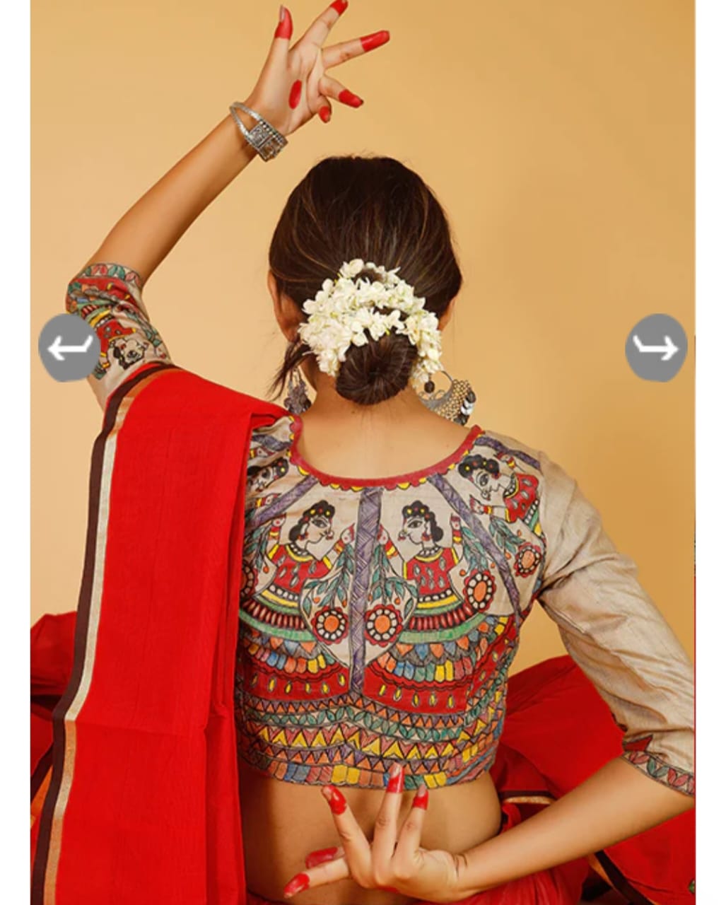 Ghicha Mabhubani Tussar Blouses - Dailybuyys