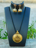 Gold finish necklace 3 Jewellery Sets