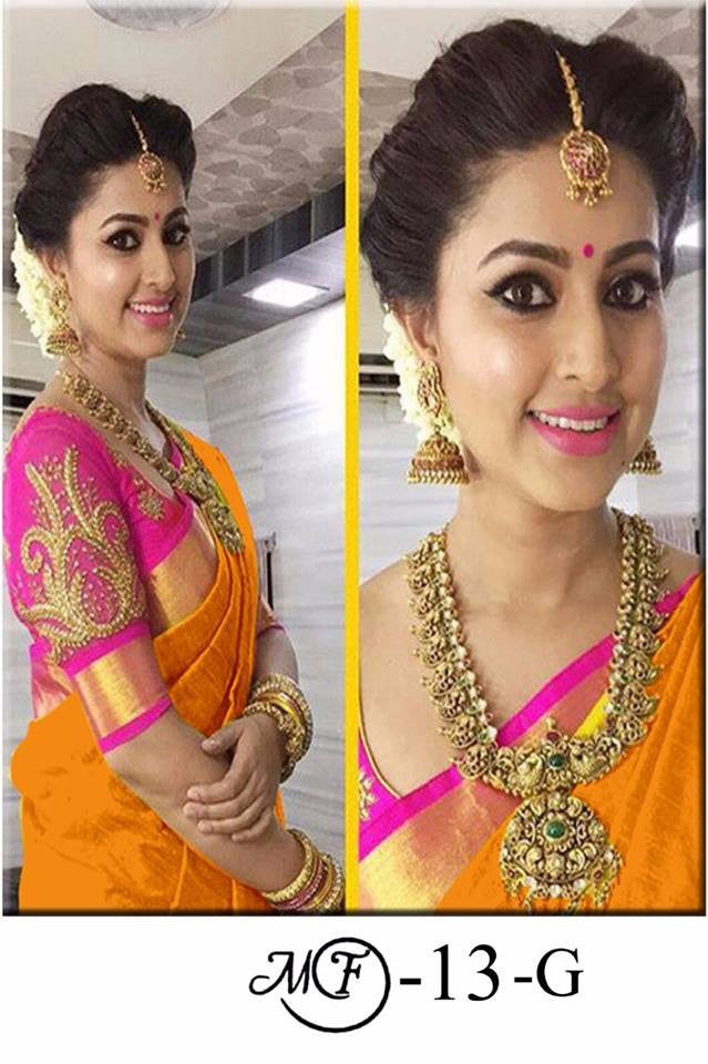 Pretty Orange Coloured Chanderi Pure Cotton Sarees - Dailybuyys