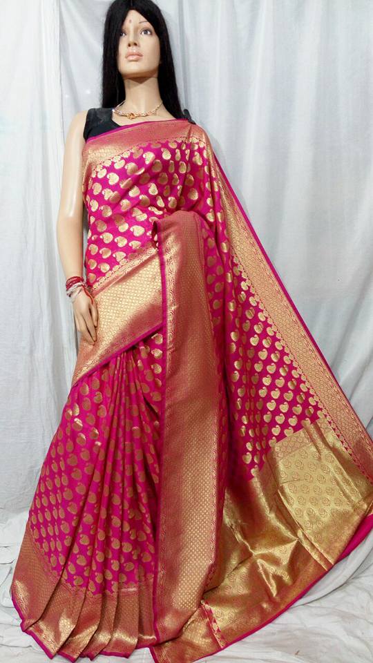 Pink Opara Silk Sarees