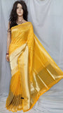 Yellow Opara Silk Sarees