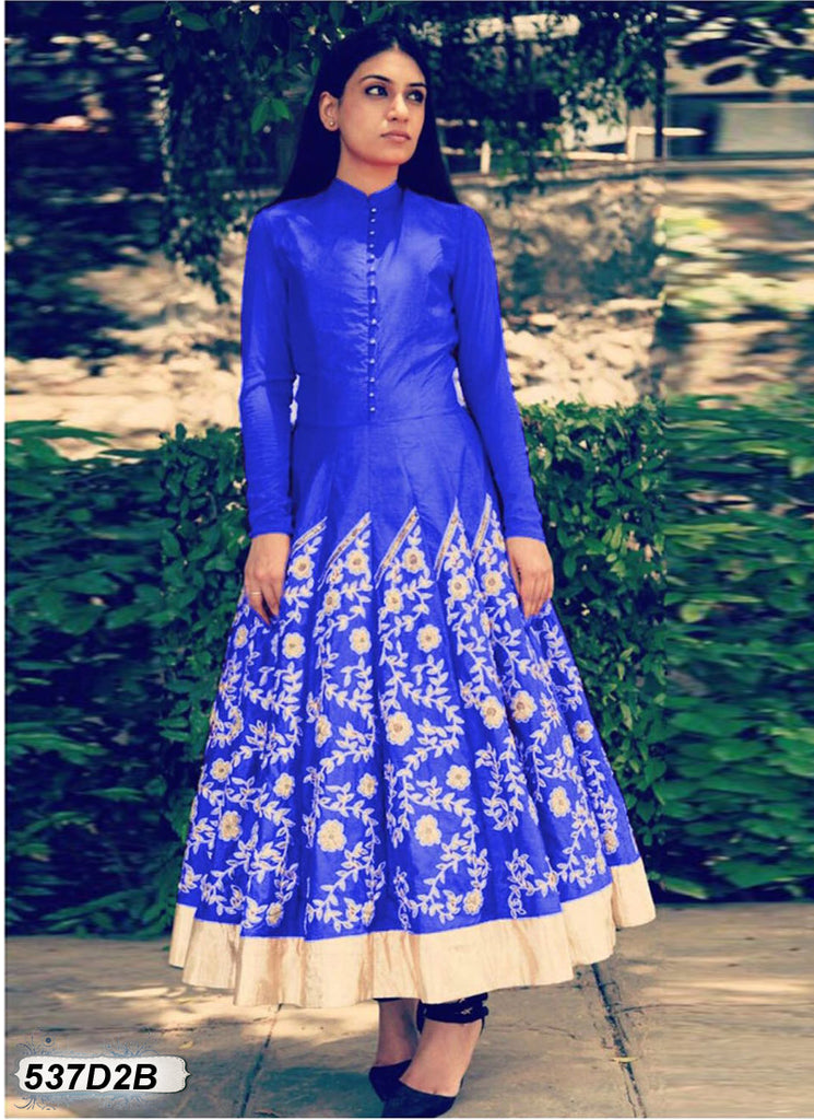 Blue Banglori Silk Salwar
