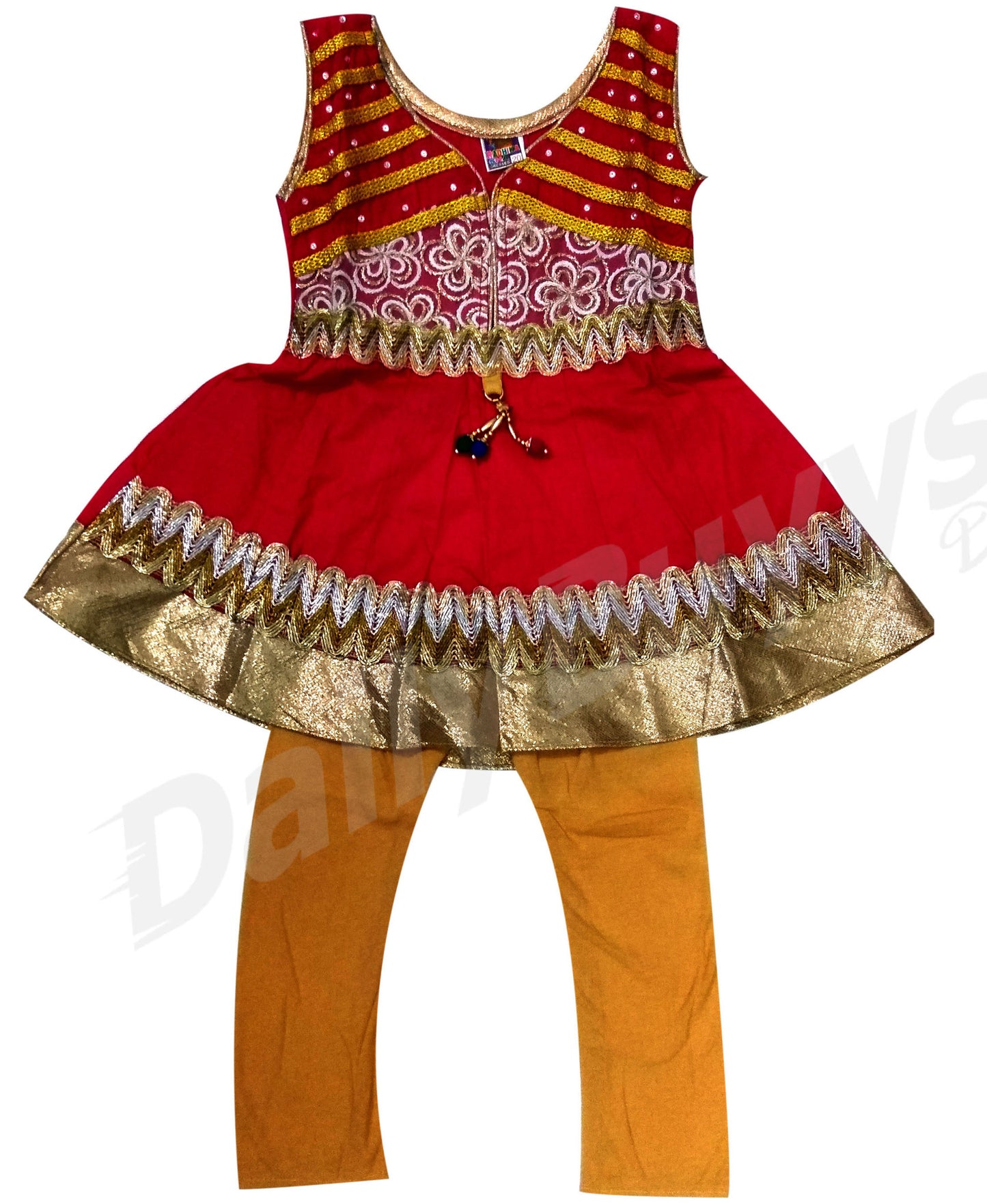 Red Party Dress Girls Clothing - Dailybuyys