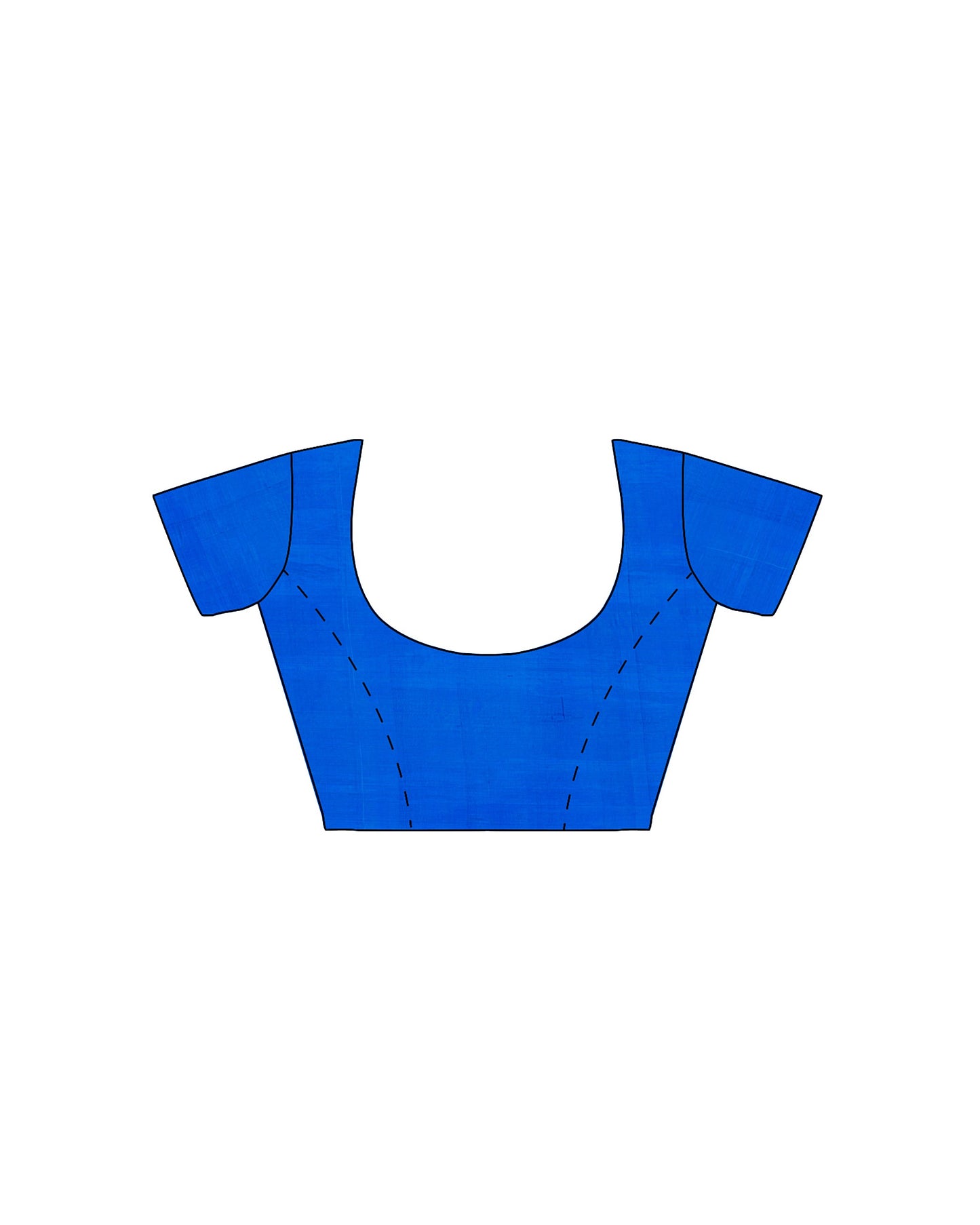 Blue Block Printed Pure Silk Mark Certified Bishnupuri Silk Sarees - Dailybuyys