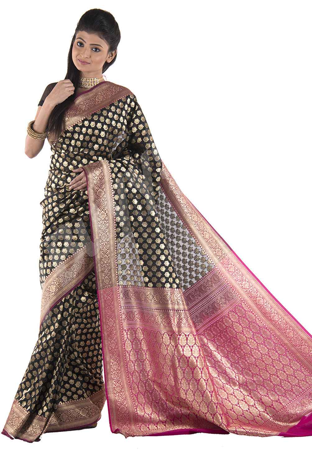Black Magic Banarasi Silk Sarees