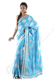 All Work The Blue Story Dupion Silk Sarees Puja Offer - Dailybuyys