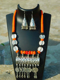 Orange German Silver Jewellery