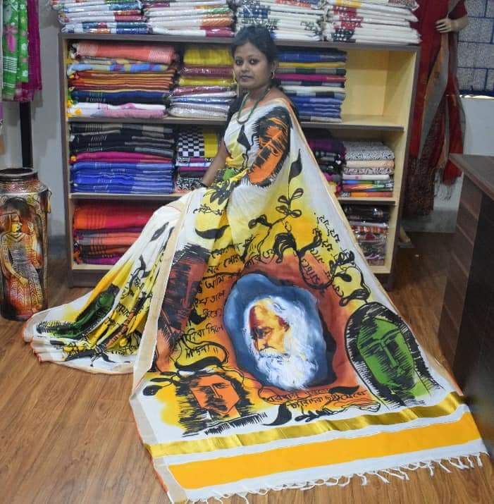 White Kerala Pure Cotton Sarees - Dailybuyys