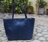 Blue Croc Design Bag Totes