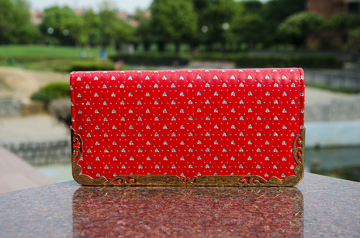 Red Heart Clutches - Dailybuyys
