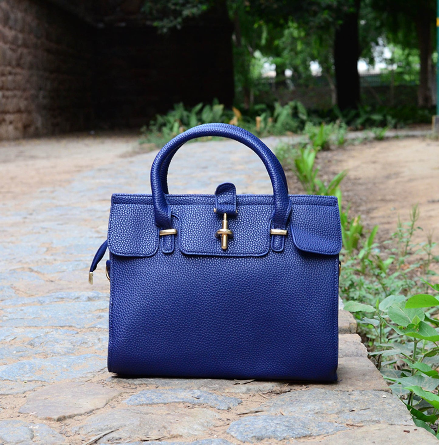 Dark Blue Hand Bags - Dailybuyys