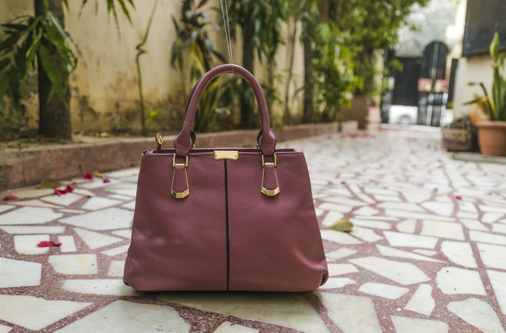 D Pink Double Zip Medium Hand Bags - Dailybuyys