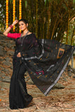 Beautiful Black Handloom Cotton Sarees
