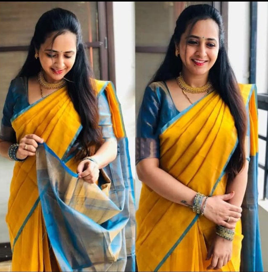 Yellow Uppada Silk Sarees - Dailybuyys