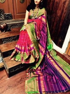 Red Uppada Silk Sarees - Dailybuyys