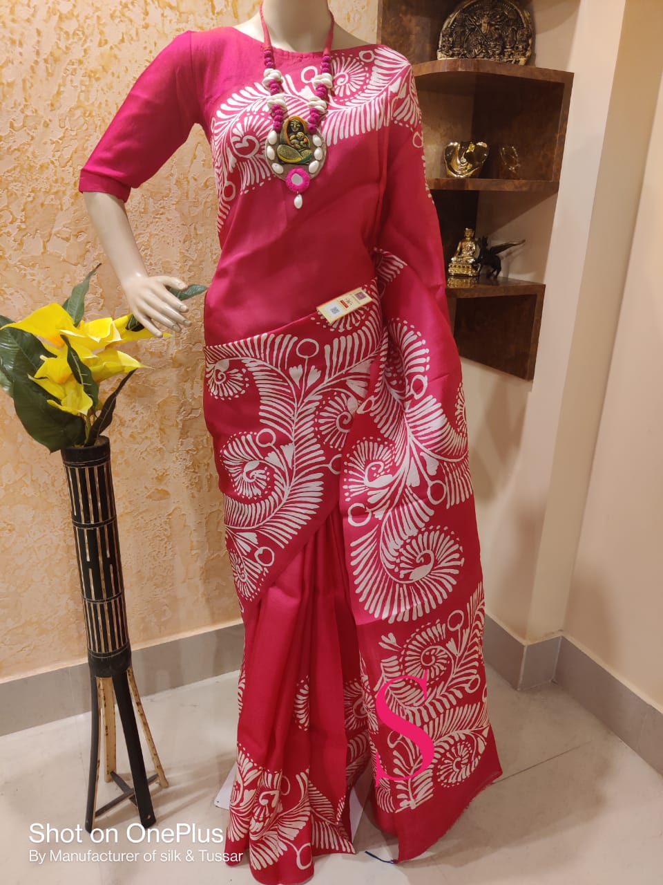 Rani Hand Painted Pure Silk Mark Certified Bishnupuri Silk Sarees - Dailybuyys