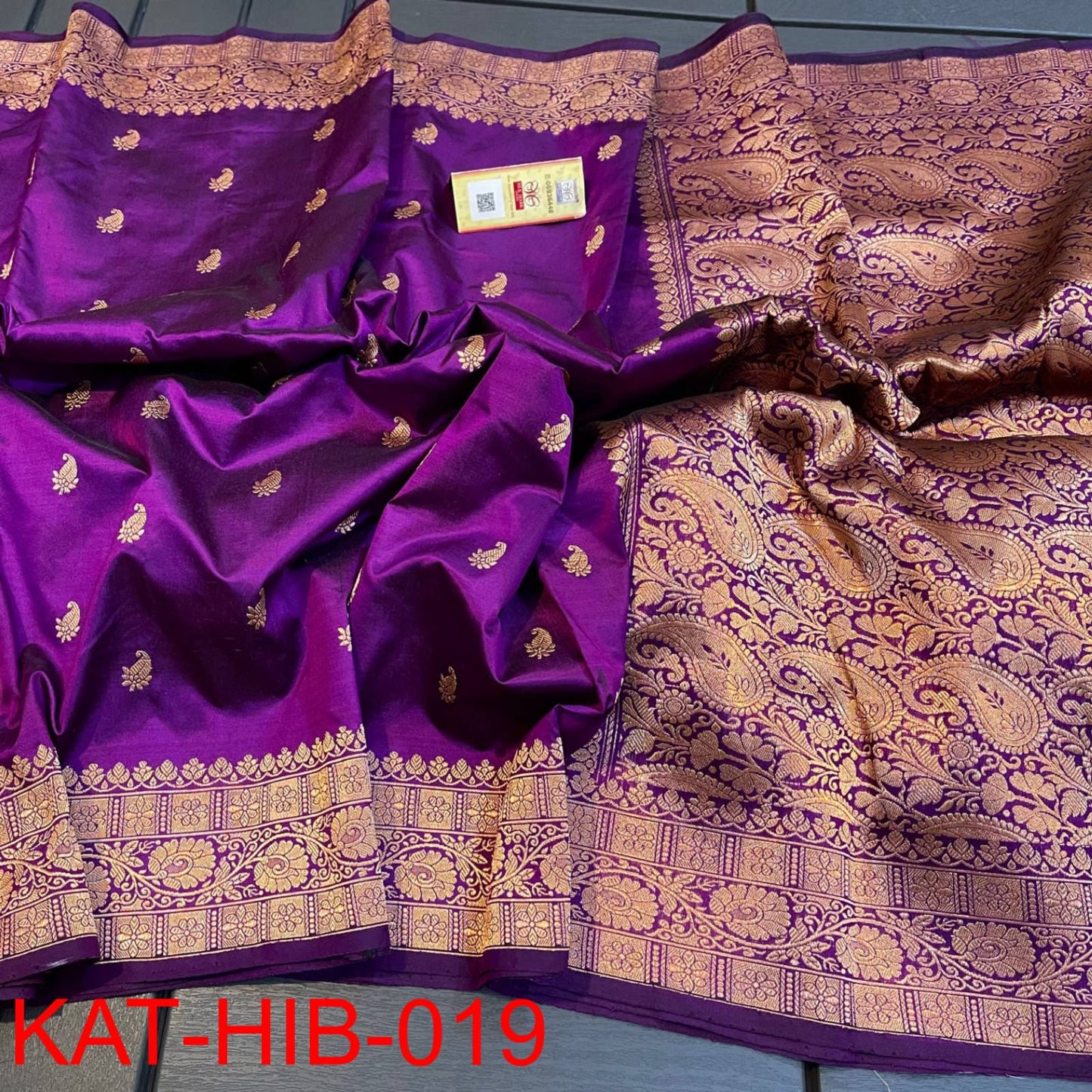 Purple Banarasi Silk Sarees - Dailybuyys