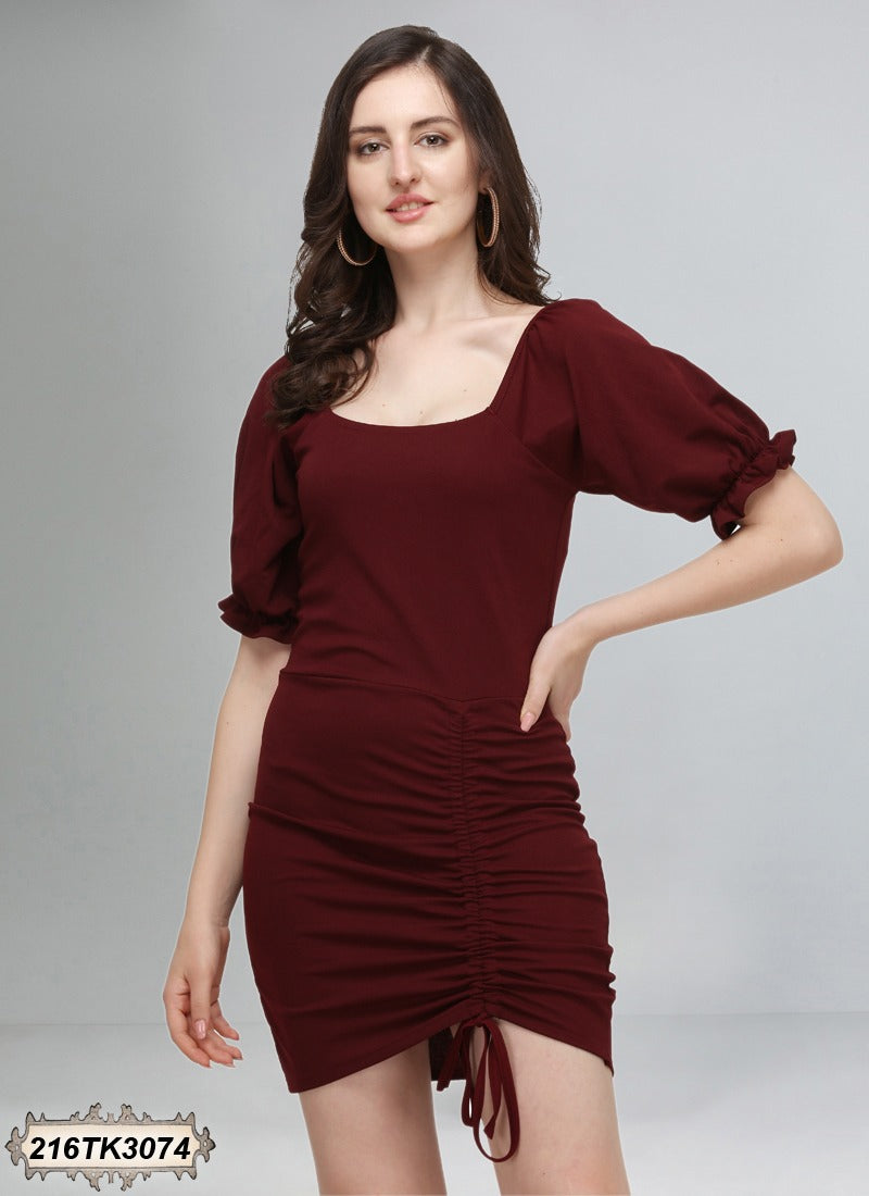 Red Imported Long Indo Western Kurtis Wear - Dailybuyys