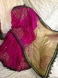 Pink Kathiawari Sarees