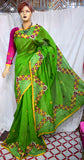 Green Kathiawari Sarees