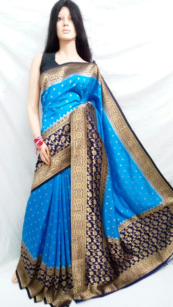 Blue Maheshmati Silk Sarees