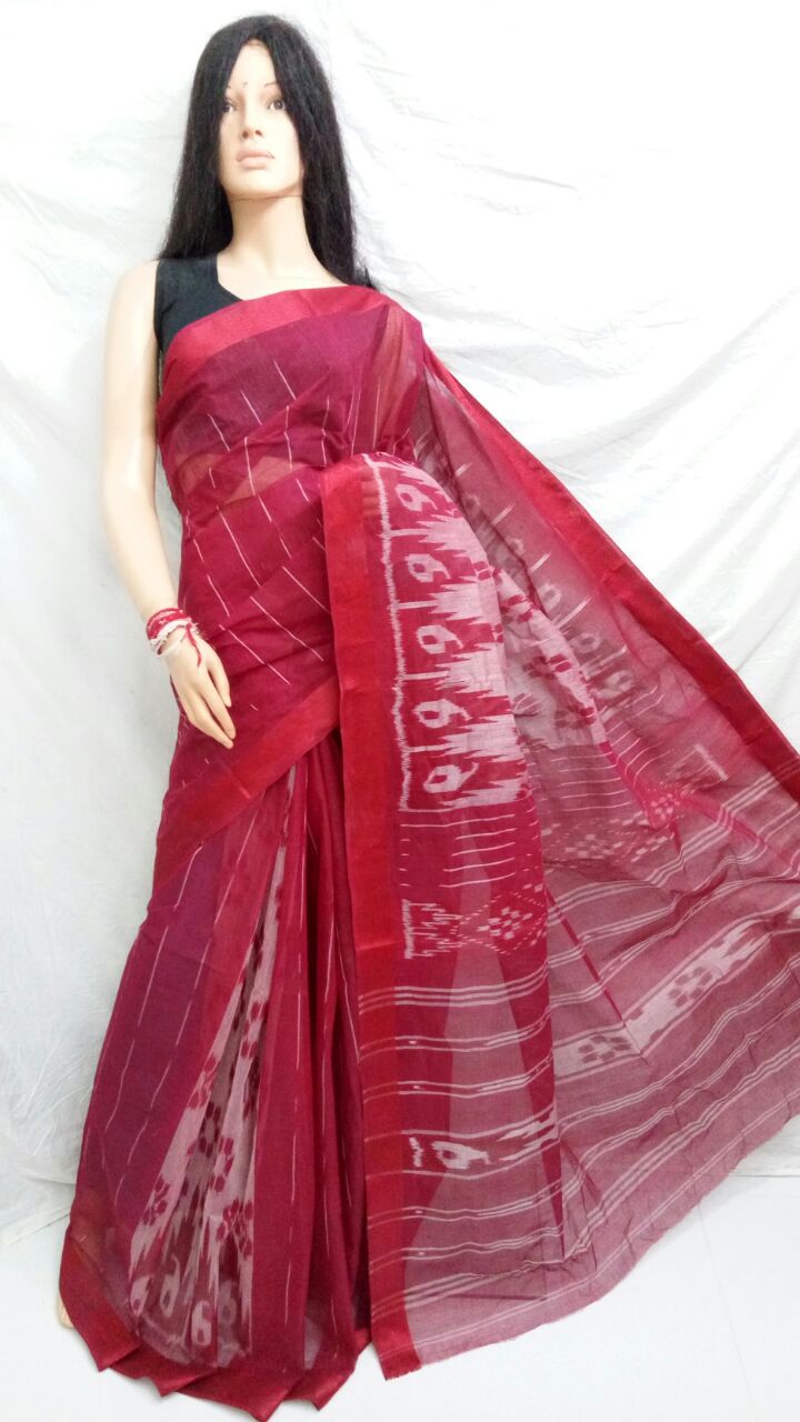 Red Dhanekhali Tant Sarees - Dailybuyys