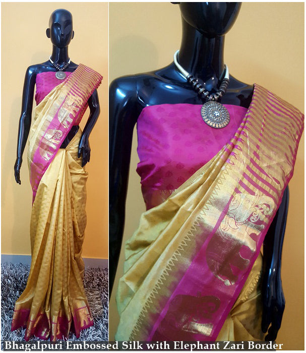Pink Kanjivaram Silk Sarees - Dailybuyys