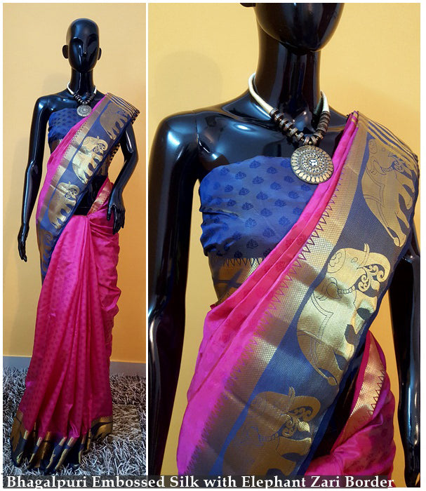 Pink Kanjivaram Silk Sarees - Dailybuyys