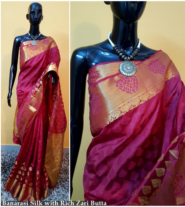 Red Kanjivaram Silk Sarees - Dailybuyys