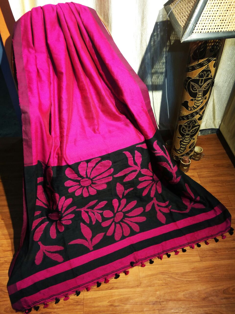 Purple Moklin Sarees - Dailybuyys