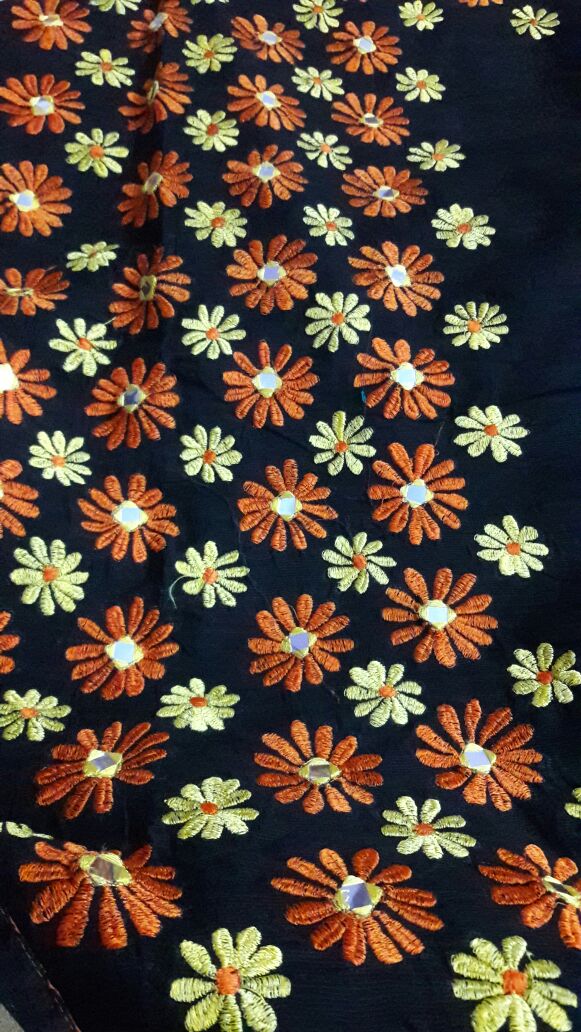 Black Kathiawari Sarees - Dailybuyys