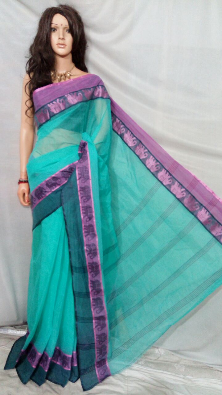 Blue Tant Sarees - Dailybuyys