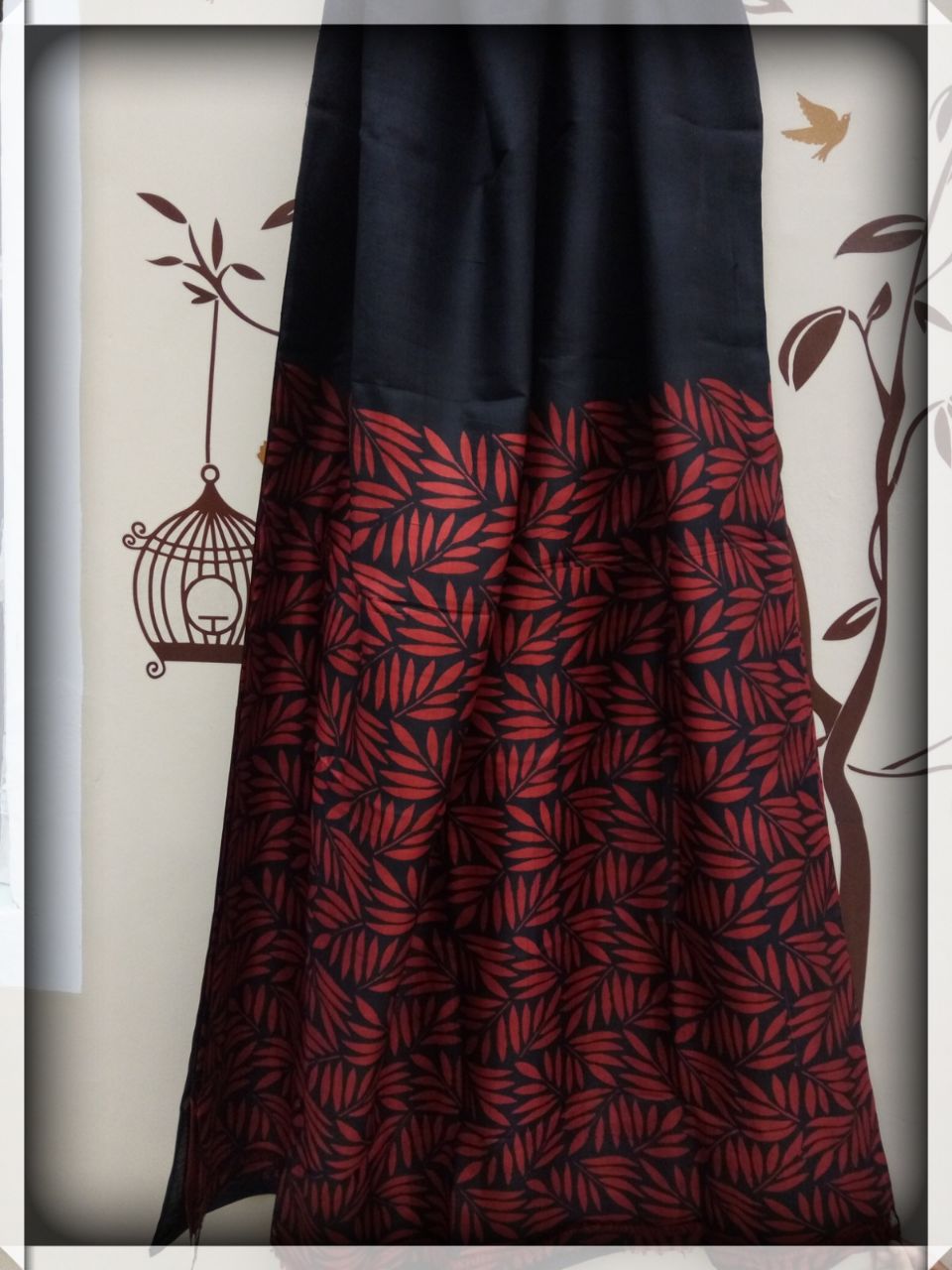 Maroon Black Pure Silk Mark Certified Murshidabad Silk Sarees - Dailybuyys