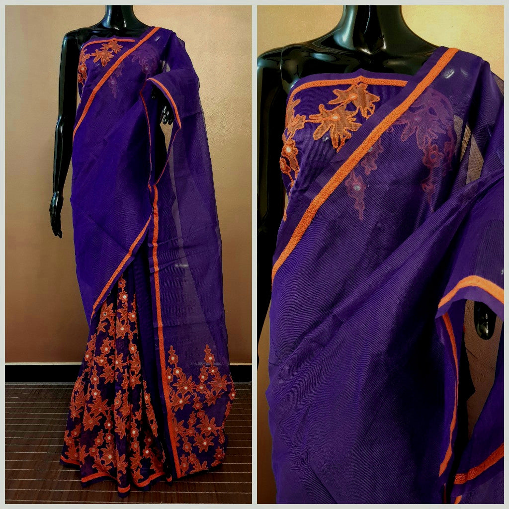 Violet Kota Silk Sarees - Dailybuyys