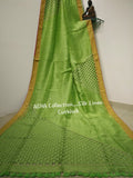 Green KK Pure Linen Sarees