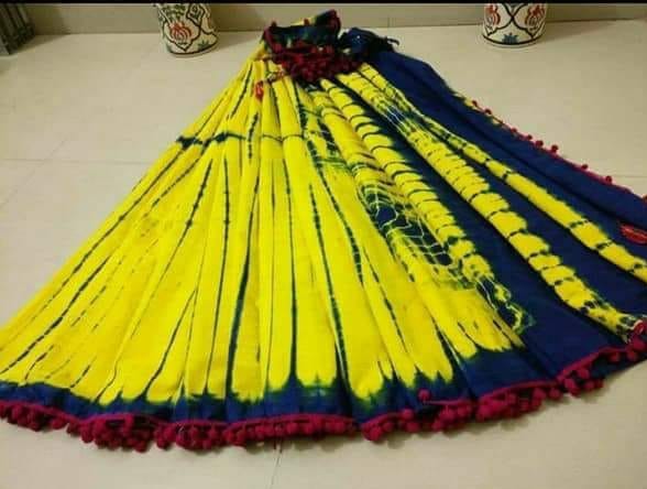 Yellow Mulmul Pure Cotton Sarees - Dailybuyys