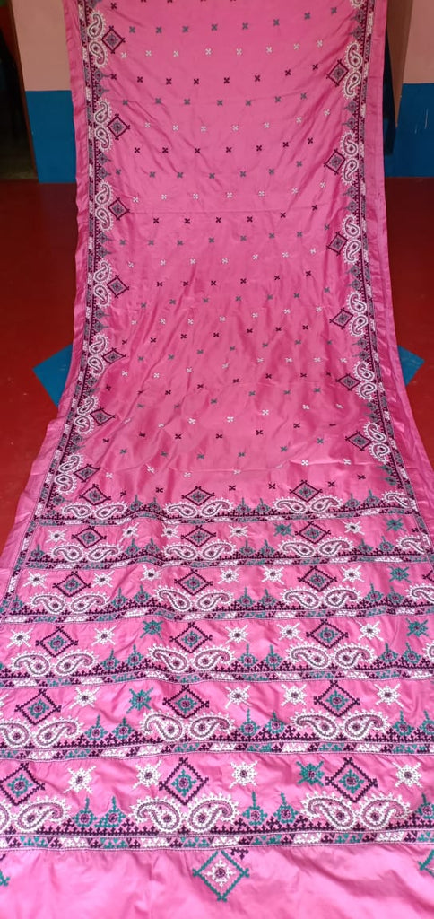 Pink Art Silk Sarees