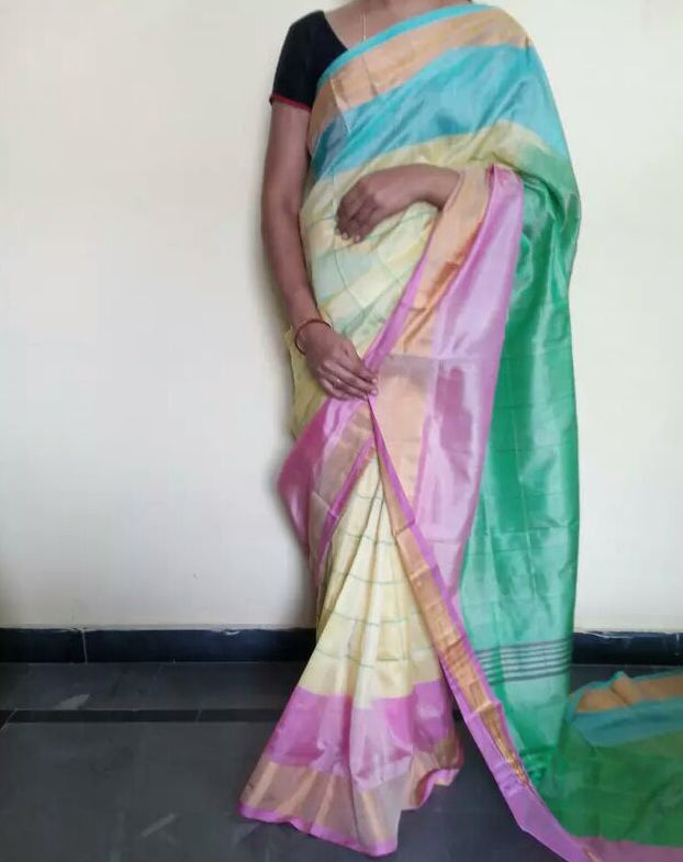 Beige Uppada Silk Sarees - Dailybuyys
