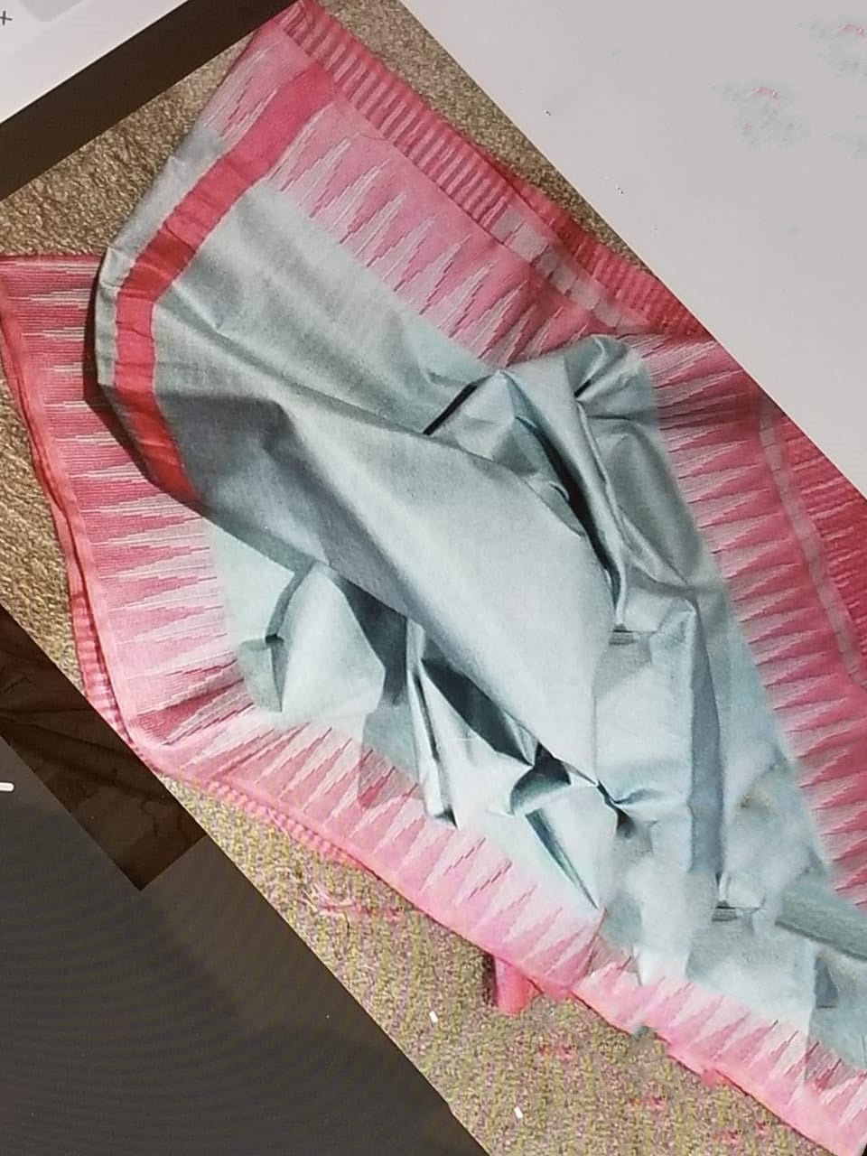 Grey Pink Kota Silk Sarees - Dailybuyys