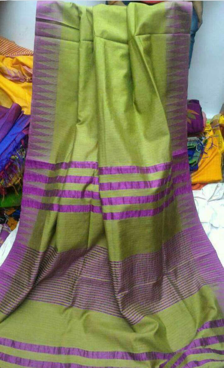 Green Violet Kota Silk Sarees - Dailybuyys