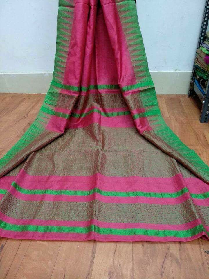 Purple Green Kota Silk Sarees - Dailybuyys