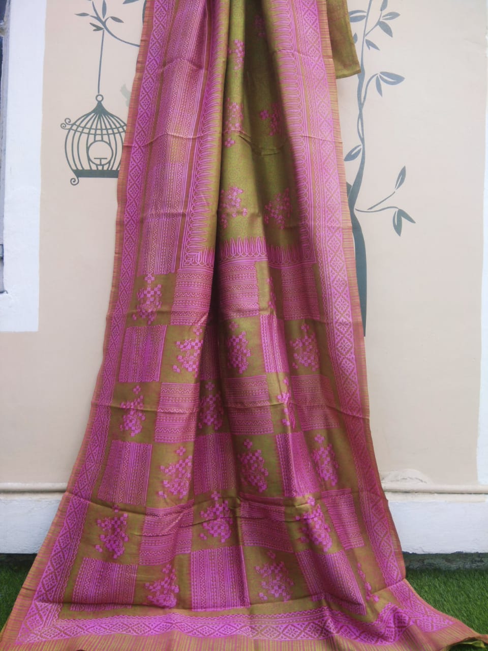 Purple Chanderi Silk Sarees - Dailybuyys