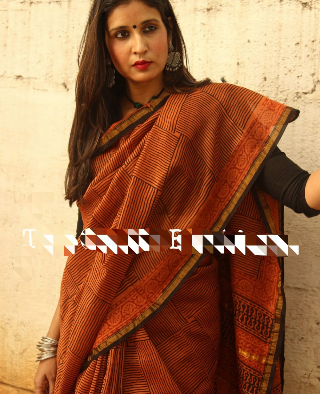 Brown Chanderi Silk Sarees - Dailybuyys