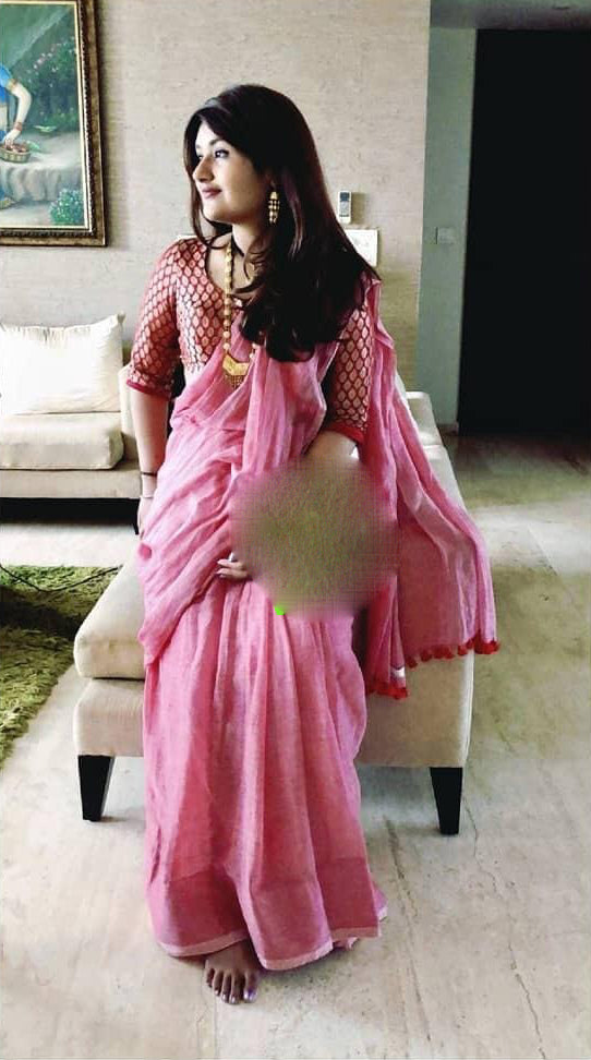 Pink Bengal Handloom Khadi Sarees - Dailybuyys