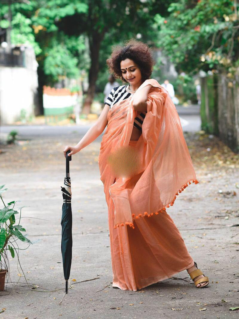 Pink Bengal Handloom Khadi Sarees - Dailybuyys