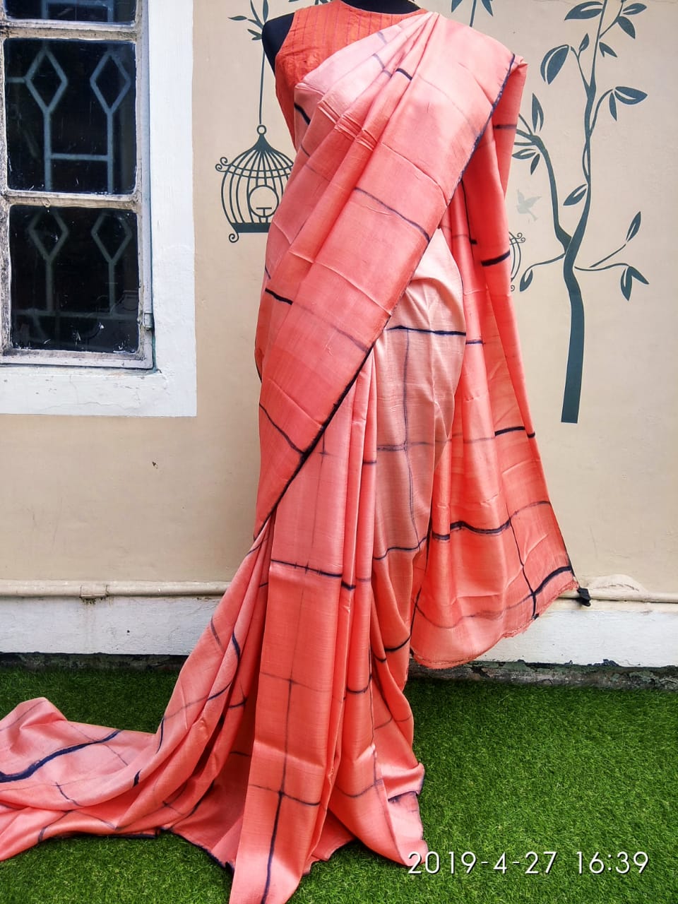 Pink Pure Silk Mark Certified Murshidabad Silk Sarees - Dailybuyys