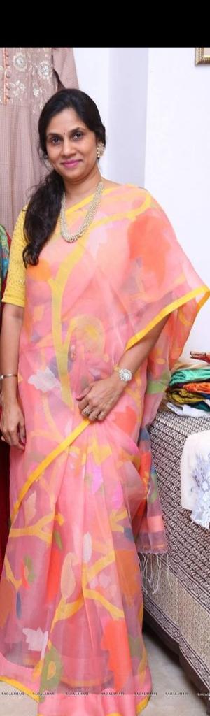 Pink Pure Silk Mark Certified Muslin Sarees - Dailybuyys